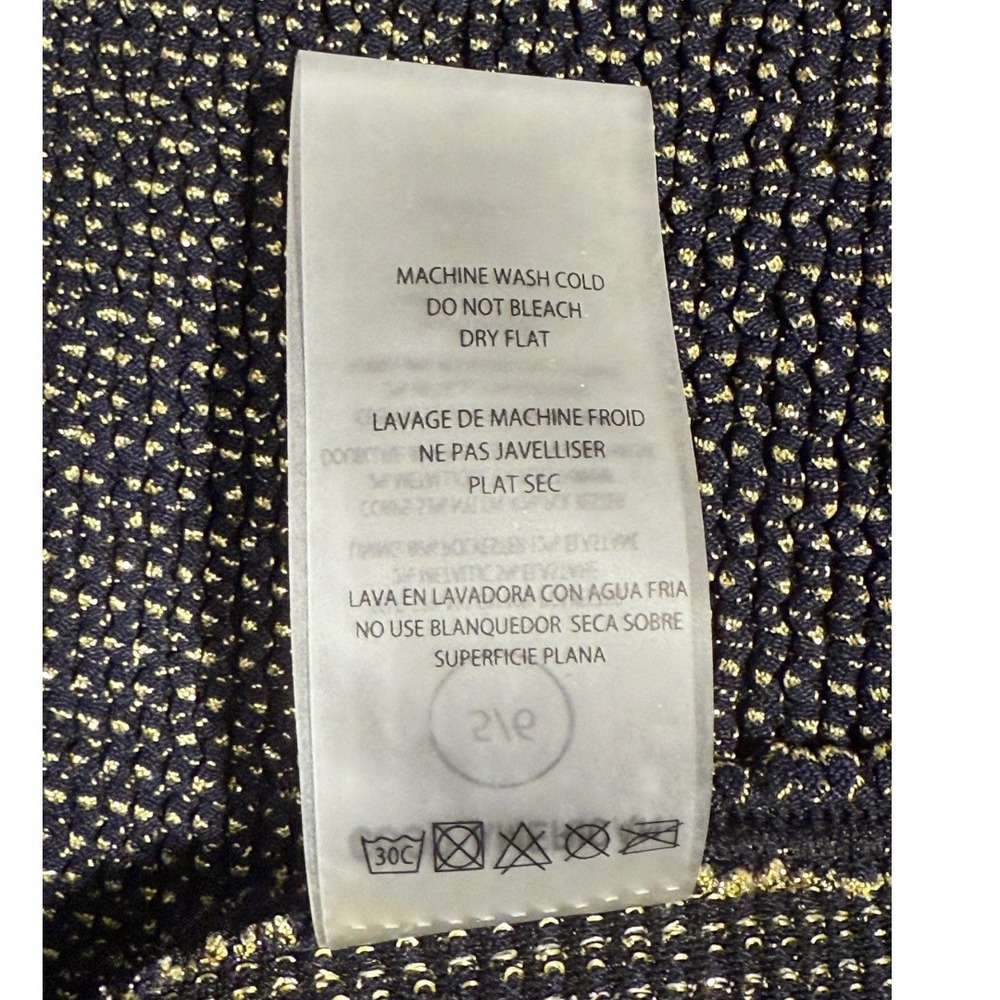 Good‎ American Always Fits Sculpt Bikini Bottoms Black001 Metallic 5/6 XL/XXL - Picture 5 of 6